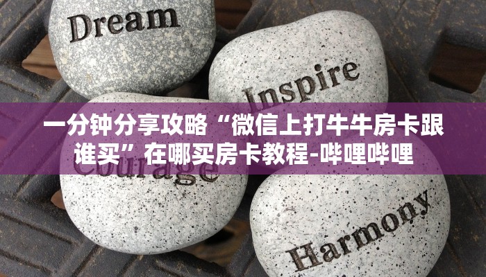一分钟分享攻略“微信上打牛牛房卡跟谁买”在哪买房卡教程-哔哩哔哩