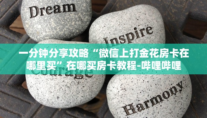 一分钟分享攻略“微信上打金花房卡在哪里买”在哪买房卡教程-哔哩哔哩