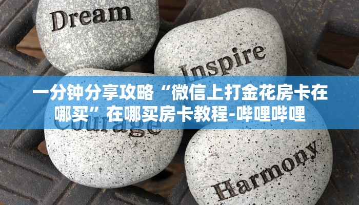 一分钟分享攻略“微信上炸 金花房卡在哪买”在哪买房卡教程-哔哩哔哩