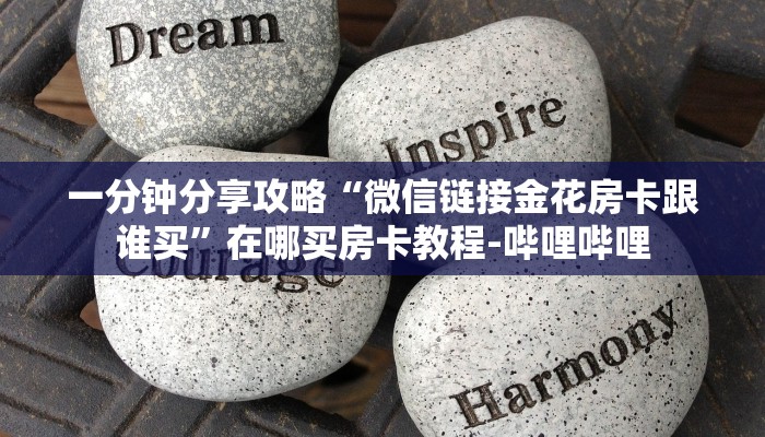 一分钟分享攻略“微信链接金花房卡跟谁买”在哪买房卡教程-哔哩哔哩