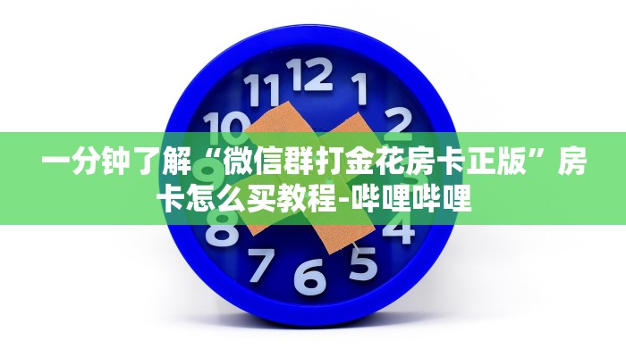 一分钟了解“微信群打金花房卡正版”房卡怎么买教程-哔哩哔哩