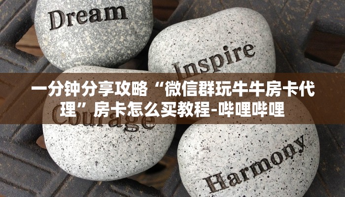 一分钟分享攻略“微信群玩牛牛房卡代理”房卡怎么买教程-哔哩哔哩